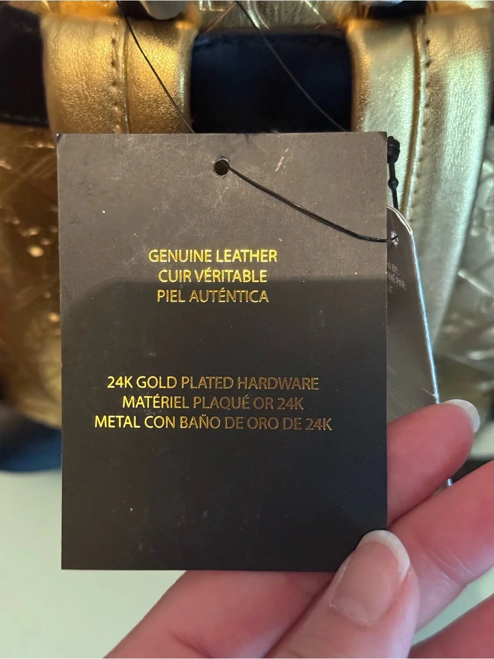 Loungefly Metallic Gold 50th Anniversary Mini Backpack